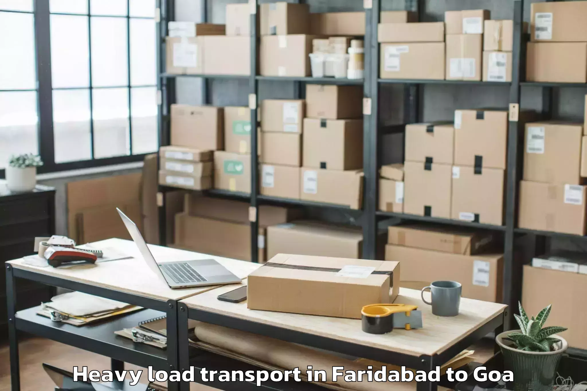 Book Faridabad to Bambolim Heavy Load Transport Online